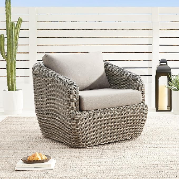 CHITA 4 Pieces Patio Wicker Furniture Set, Outdoor Rattan Bistro Set - Image 5