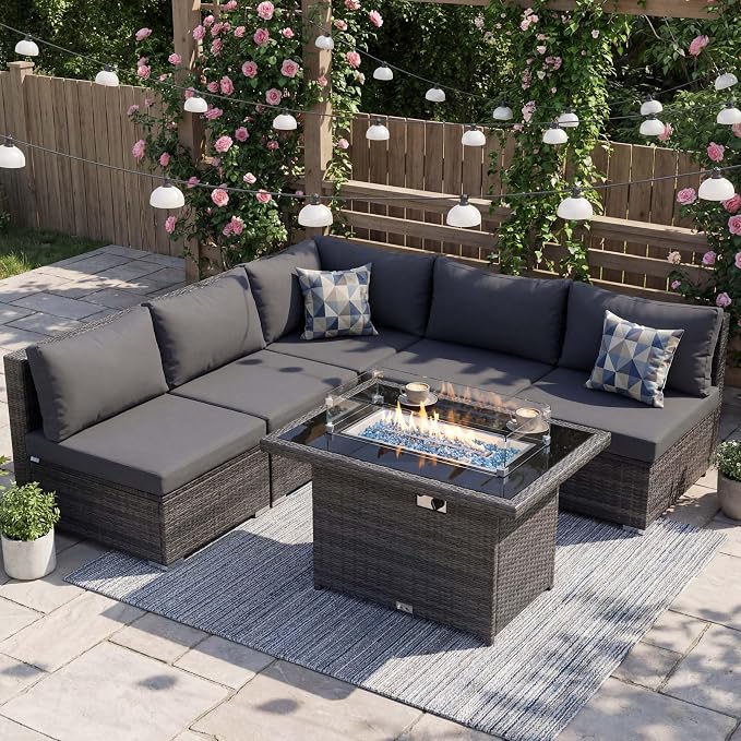 NICESOUL 6 Piece Outdoor Patio Furniture Set - Image 2