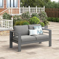 Wisteria Lane Patio Furniture Metal Loveseat, Metal Outdoor Chairs by WisteriaLane
