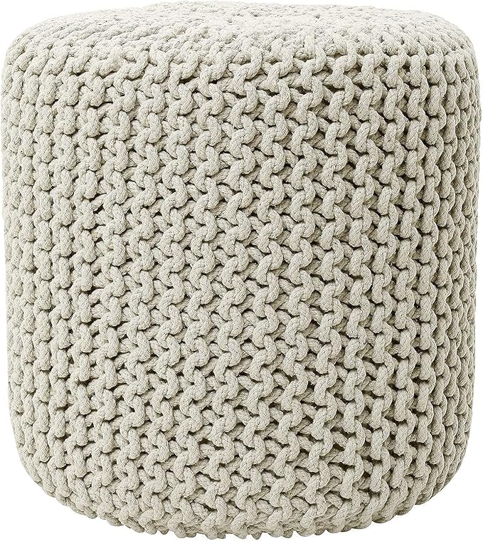 REDEARTH · Cylindrical Hand Knitted Pouf - Image 5