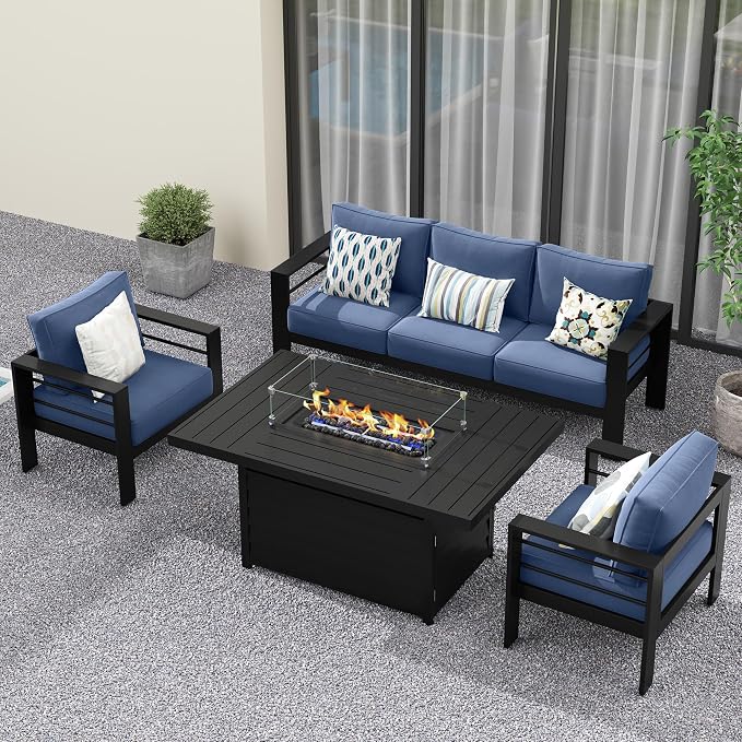 Solaste Aluminum Patio Furniture Set - Image 9