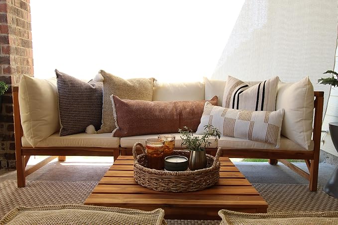 SAFAVIEH Outdoor Collection Lynwood Outdoor Sectional Sofa - Image 2