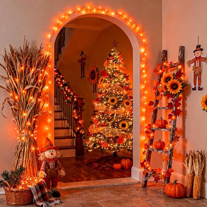 JMEXSUSS 66ft 200 LED Christmas String Lights Outdoor Indoor, Connectable - Image 3
