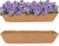 HFHOME 2Pcs 24" Trough Coco Fiber Replacement Liner, Natural 24 in Window Deck by HFHOME