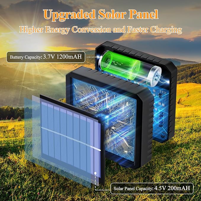 2 Pack Solar String Lights Total 480LED 158FT, IP67 Waterproof Solar Lights - Image 7