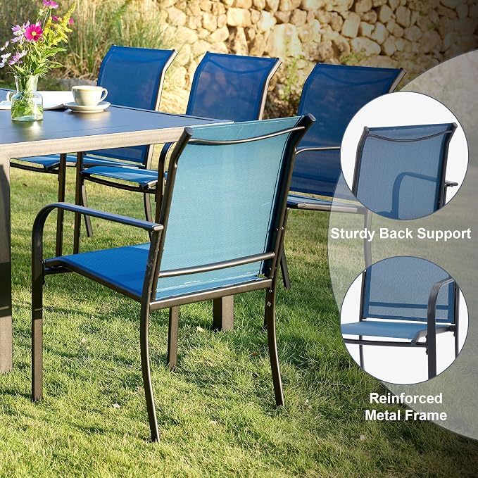 VICLLAX 7 Pieces Patio Outdoor Dining Set - Image 4
