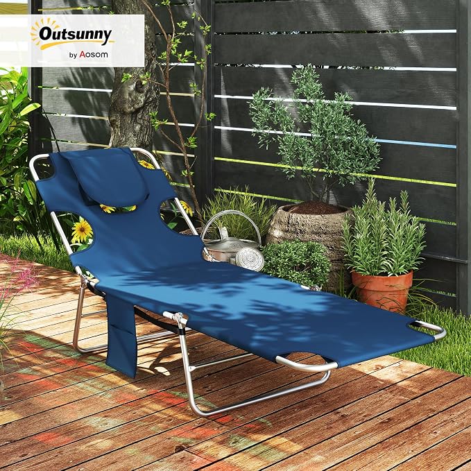 Outsunny Chaise Lounge Chair Outdoor - Image 2
