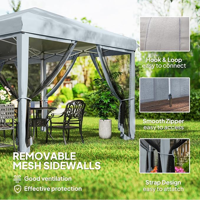 Outsunny 10' x 20' Pop Up Canopy Tent - Image 5