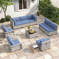 8-Seat Modern Patio Furniture Set by MASIONBACKYARDS