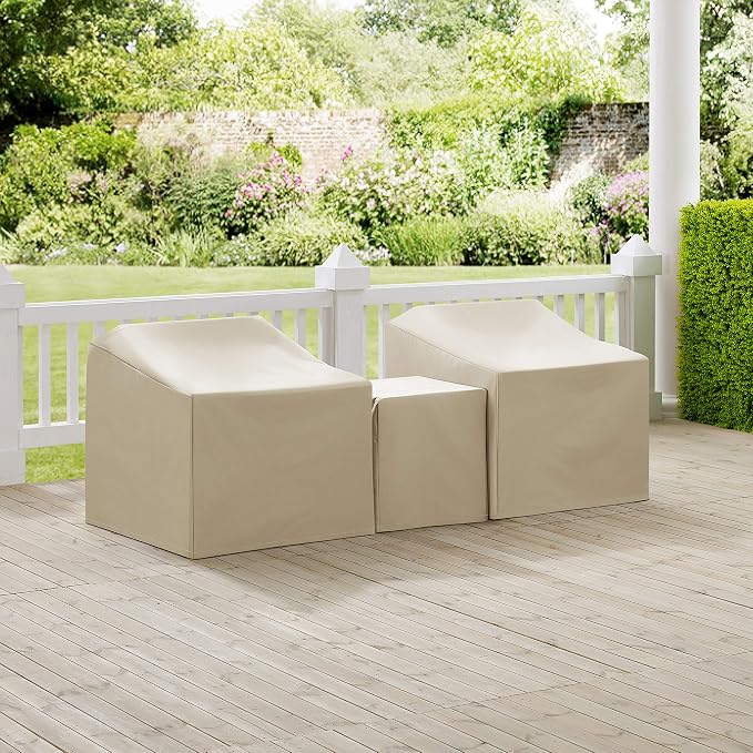 Crosley Furniture Patio Furniture Covers, Waterproof 3-Piece Cover Set - Image 3