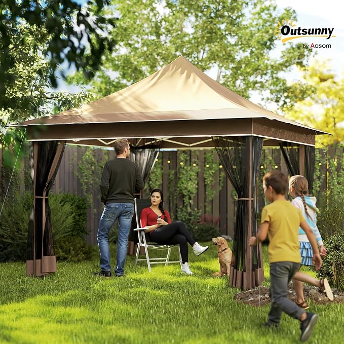 Outsunny 12 x 12 ft. Pop Up Canopy Tent - Image 2