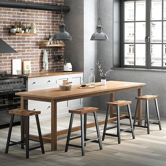 VASAGLE Bar Stools, Kitchen Breakfast Bar Stools - Image 5