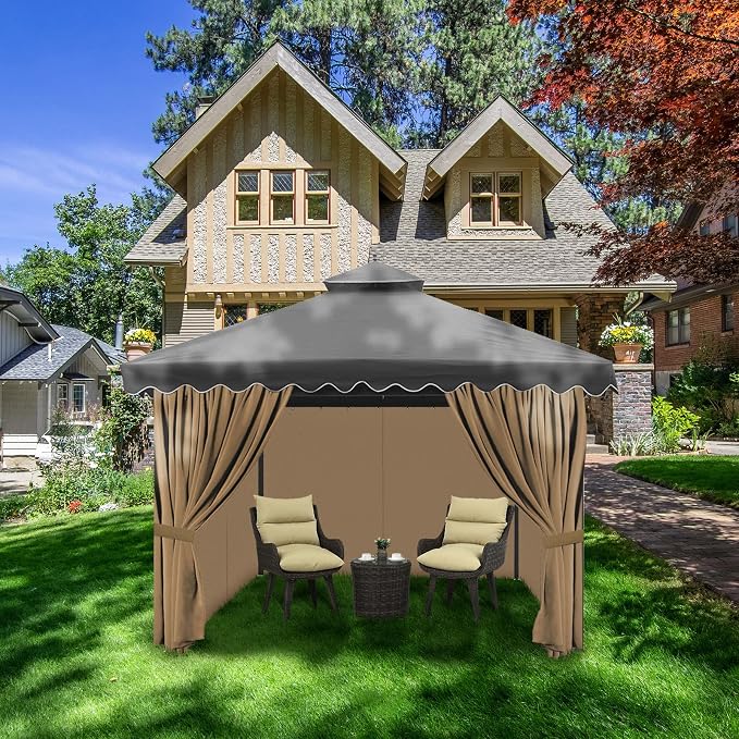 Gazebo Privacy Curtains 10' x 12' - Image 5