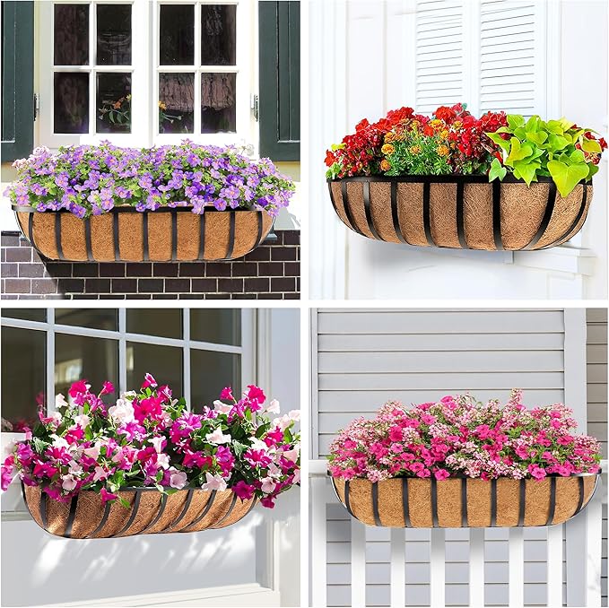 4pcs 30" Window Box Deck Railing Planter - Image 5