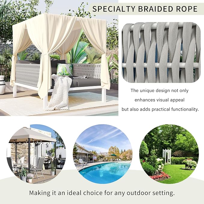 Outdoor Patio Sunbed Lounger - Image 5