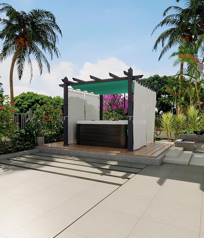 GarveeLife 10x10 ft Aluminum Pergola, Outdoor Metal Gazebo - Image 6