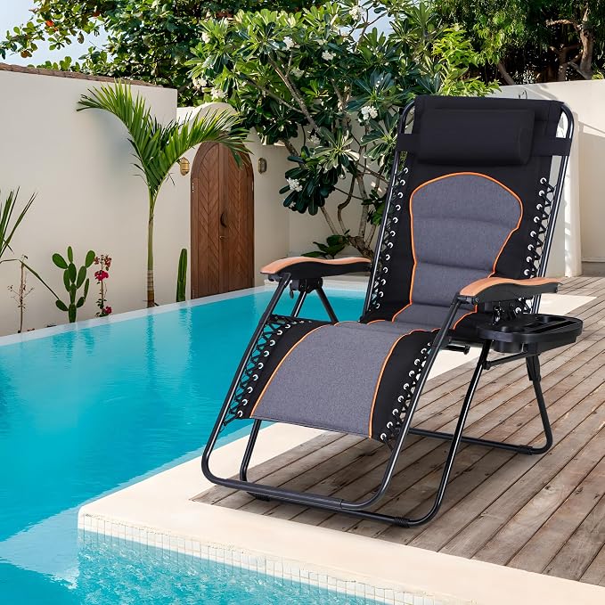 Sophia & William Oversized XXL Zero Gravity Chair Set of 2, Outdoor Recliner - Image 2