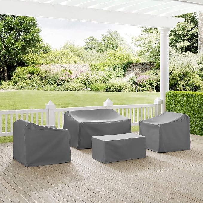 Crosley Furniture Patio Furniture Covers, Waterproof 4-Piece Cover Set - Image 3