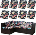 Outdoor Cushion Covers Set, Replacement by SUKAIKEQA