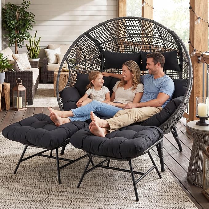 NICESOUL Luxury Double Egg Chair - Image 3
