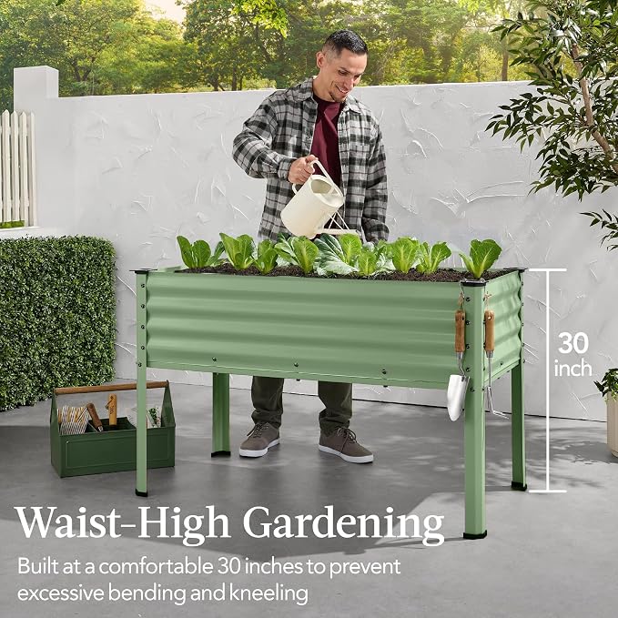 Best Choice Products 48x24x30in Galvanized Raised Garden Bed, Metal Elevated - Image 3