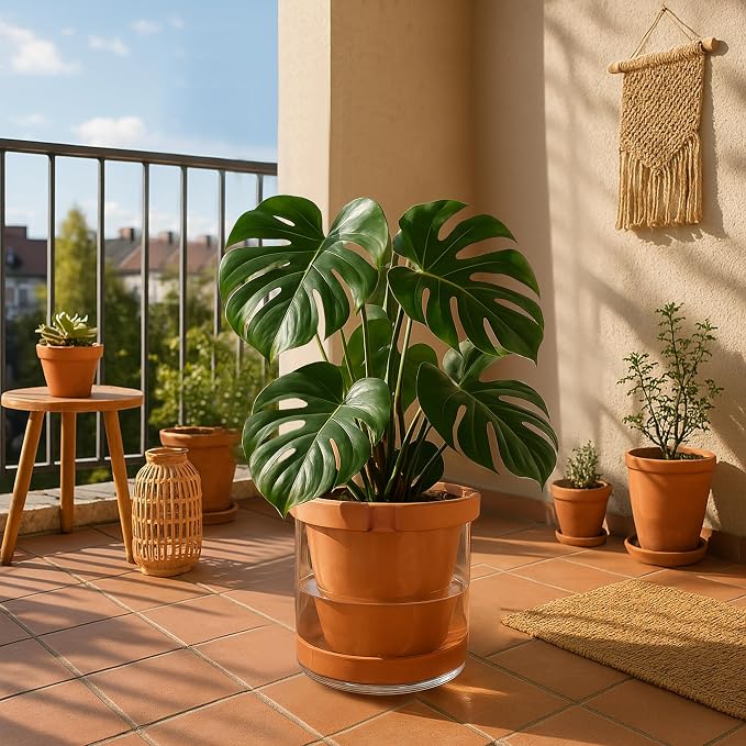 D'vine Dev 10 Inch Design Self Watering Pot - Image 3