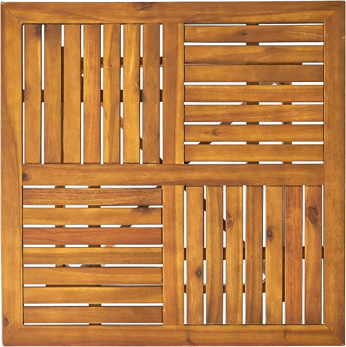 Christopher Knight Home Hermosa Acacia Wood Dining Set, 5-Pcs Set, Teak Finish - Image 14