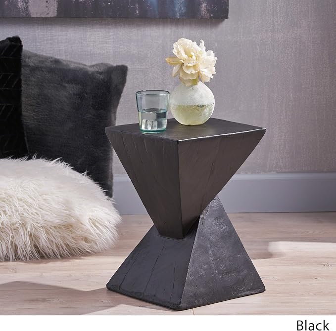 Christopher Knight Home Jerod Light-Weight Concrete Accent Table - Image 4