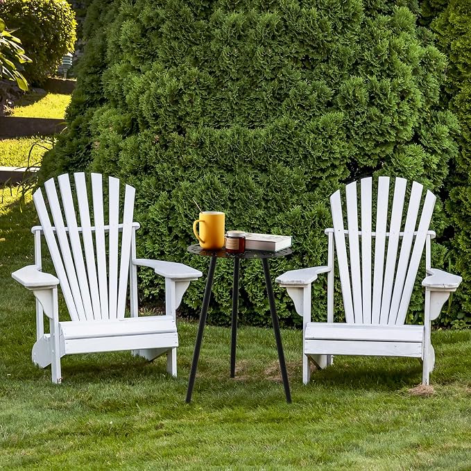 1 Pack Metal Outdoor Side Tables Small Outside Round End Table - Image 7