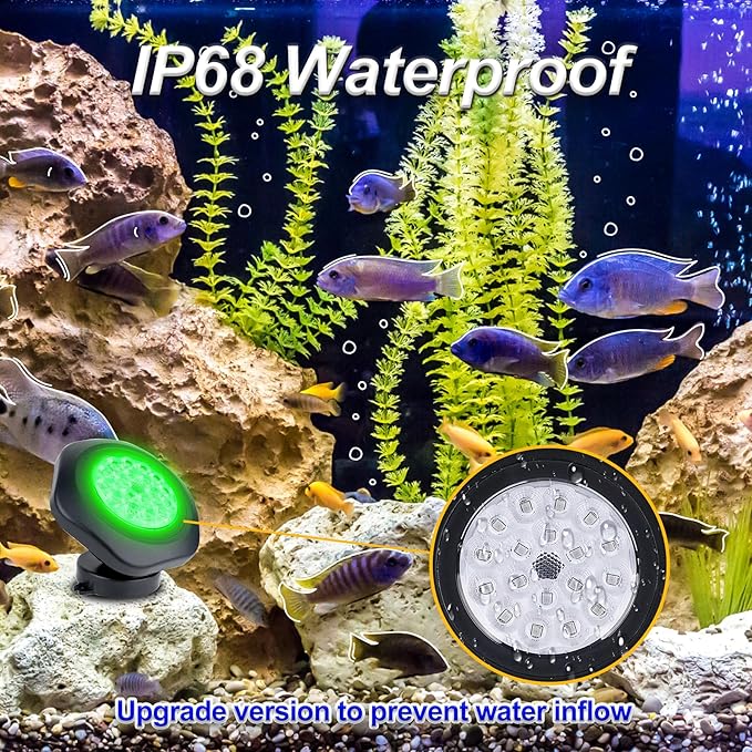 Solar Pond Lights, 18 LED Super Bright RGB LED Underwater Spotlights Color - Image 2