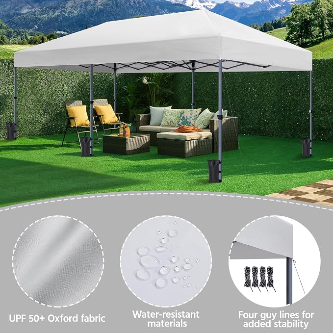 Yaheetech 10×20 Pop Up Canopy Easy Set-up Tent, Portable Outdoor Canopy Instant - Image 6