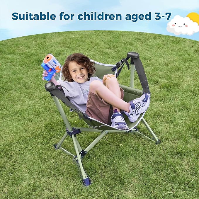Kids Hammock Chair, Adjustable Kids Camping Chair, Folding Chair - Image 8