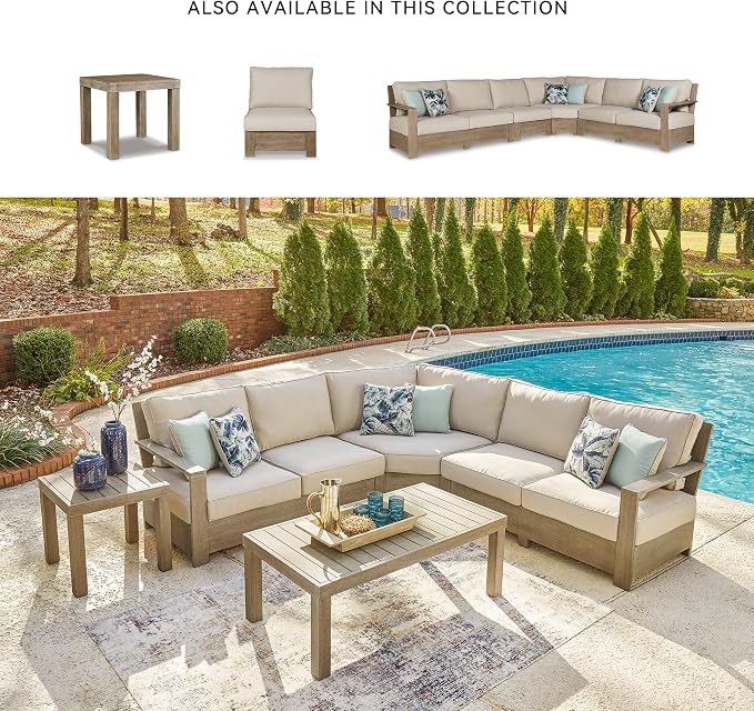 Signature Design by Ashley Silo Point Casual Outdoor Square Patio End Table - Image 6