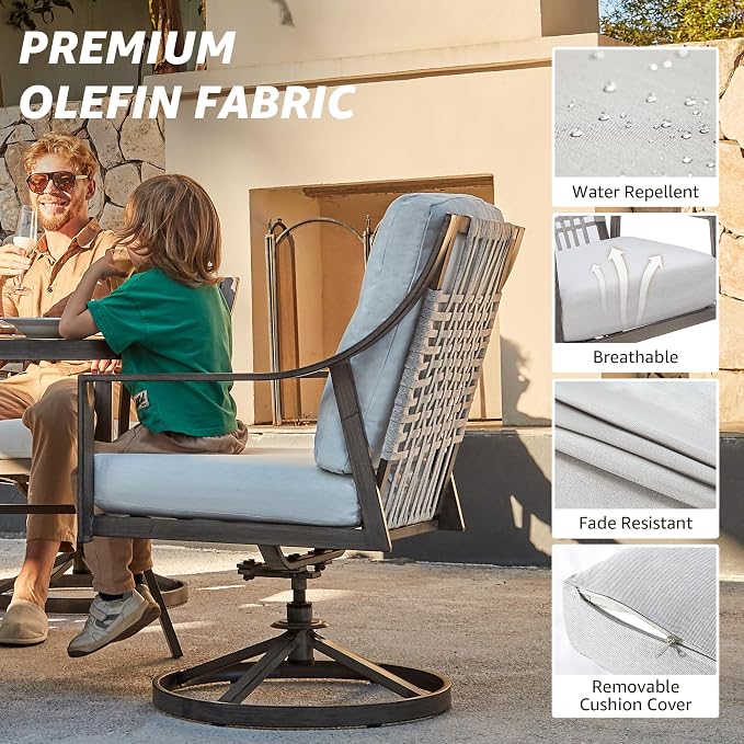 NATURAL EXPRESSIONS 5-Piece Outdoor Patio Dining Set - Image 6