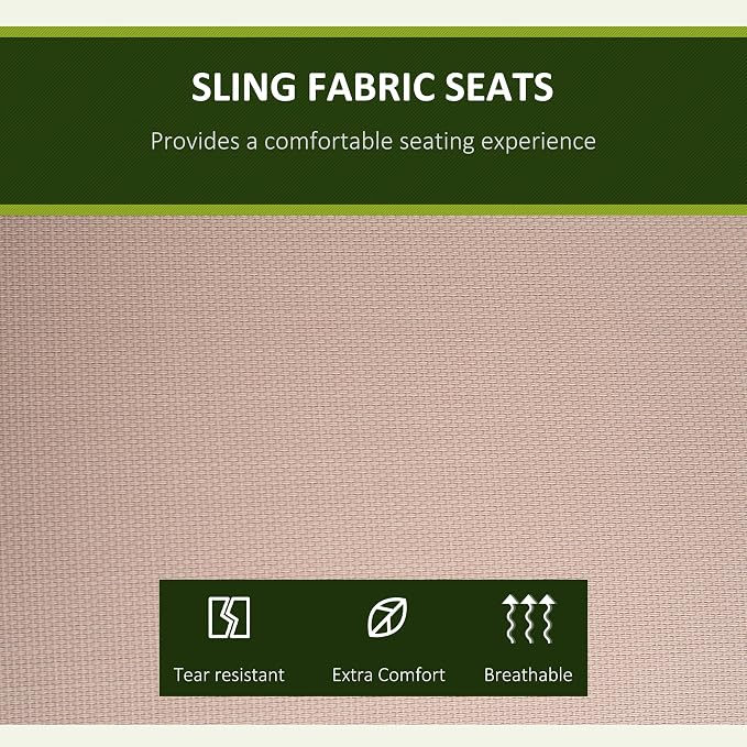 Outsunny 3-Seat Outdoor Porch Swing Chair, Patio Swing Glider - Image 4