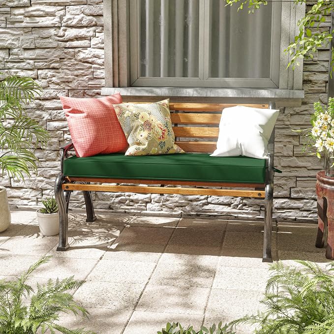Premium Outdoor Bench Cushions for Patio Furniture 3.5inches Memory Foam Bench - Image 2