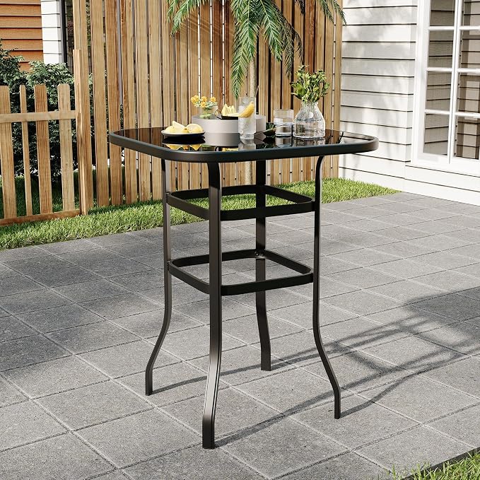 31.5 Inch Outdoor Patio Bar Table - Image 7