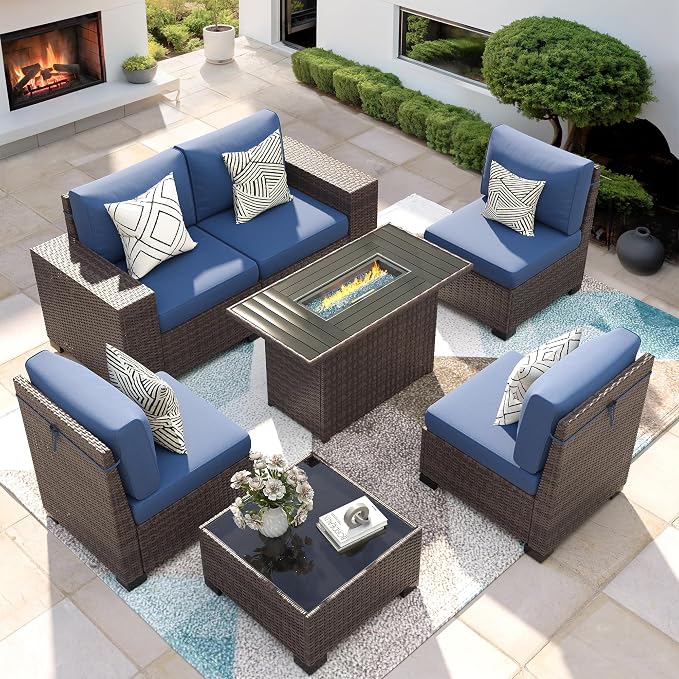 7 Piece Patio Furniture Set by VonzoyHome