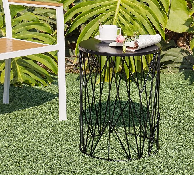 HFHOME Set of 3 Heavy-Duty Round End Table, Side Table, Coffee Table - Image 9
