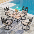PHI VILLA 5 Pieces Outdoor Dining Set by PHIVILLAThepioneerofcomfortablehouseholdsupplies