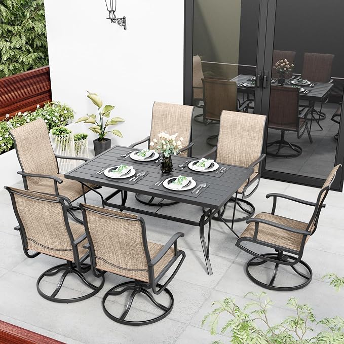 Pamapic 7-Piece Patio Dining Furniture Set - Image 6