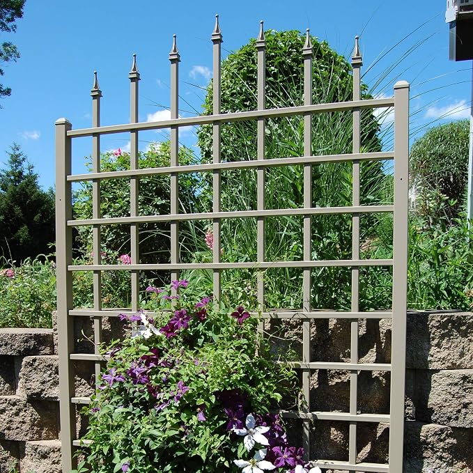 Dura-Trel Winchester 57 x 95 Inch PVC Vinyl Outdoor Garden Patio Trellis - Image 4