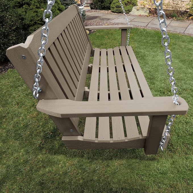 Highwood Lehigh Porch Swing, 5 Feet, Woodland Brown - Image 3