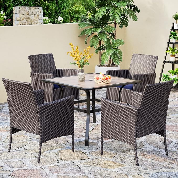 PHI VILLA 5 Pieces Outdoor Dining Set - Image 6