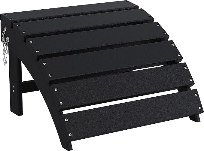 Sundale Outdoor Folding Plastic Adirondack Ottoman, All-Weather Adirondack by SundaleOutdoor