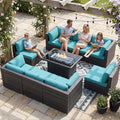 NICESOUL Extra-Large 9 Pcs Outdoor Patio Furniture Set by NICESOUL