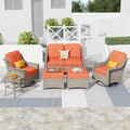 HOOOWOOO 6 Piece Patio Furniture Conversation Sets by DesignforBetterLife