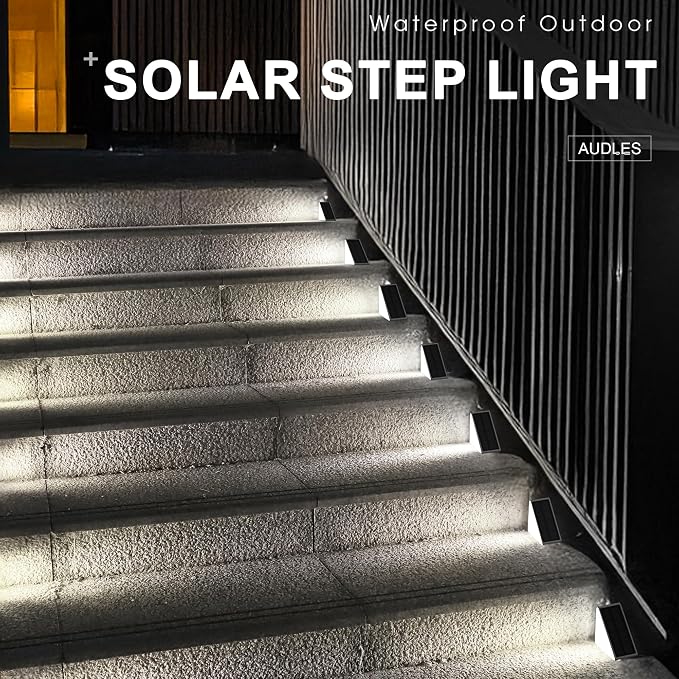 LED Solar Step Lights Waterproof Outdoor Stair Lights, Solar Deck Light Outdoor - Image 5