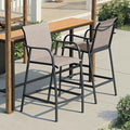 Crestlive Products Outdoor Bar Stools Set of 2, Bar Height Patio Chairs by CrestliveProducts