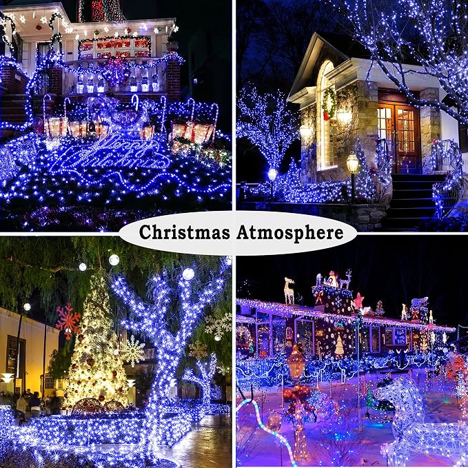 KNONEW 197FT 500 LED Christmas Lights Outdoor String Lights 8 Modes & Memory - Image 7